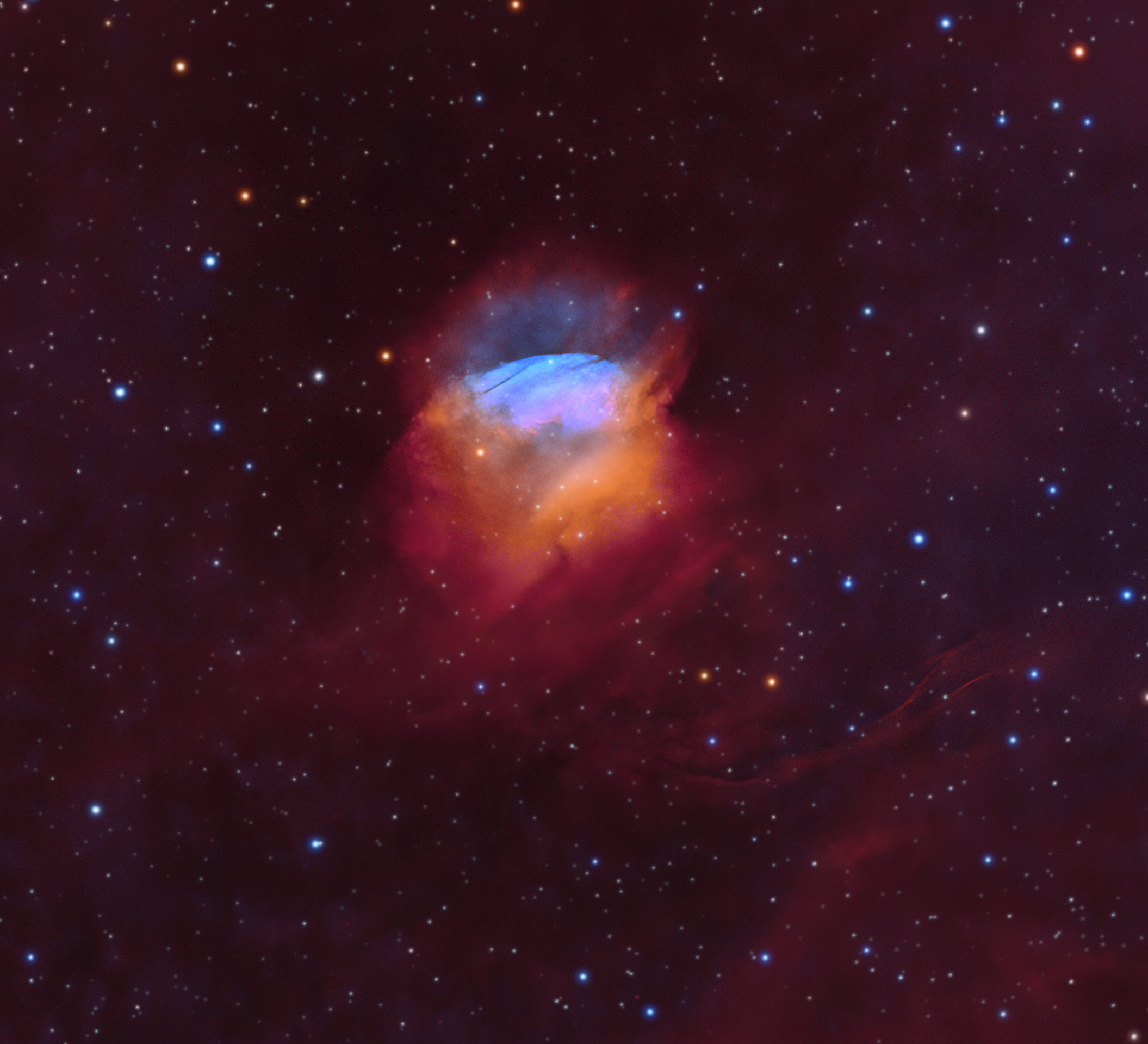 Sh2-174 The Valentine Rose nebula