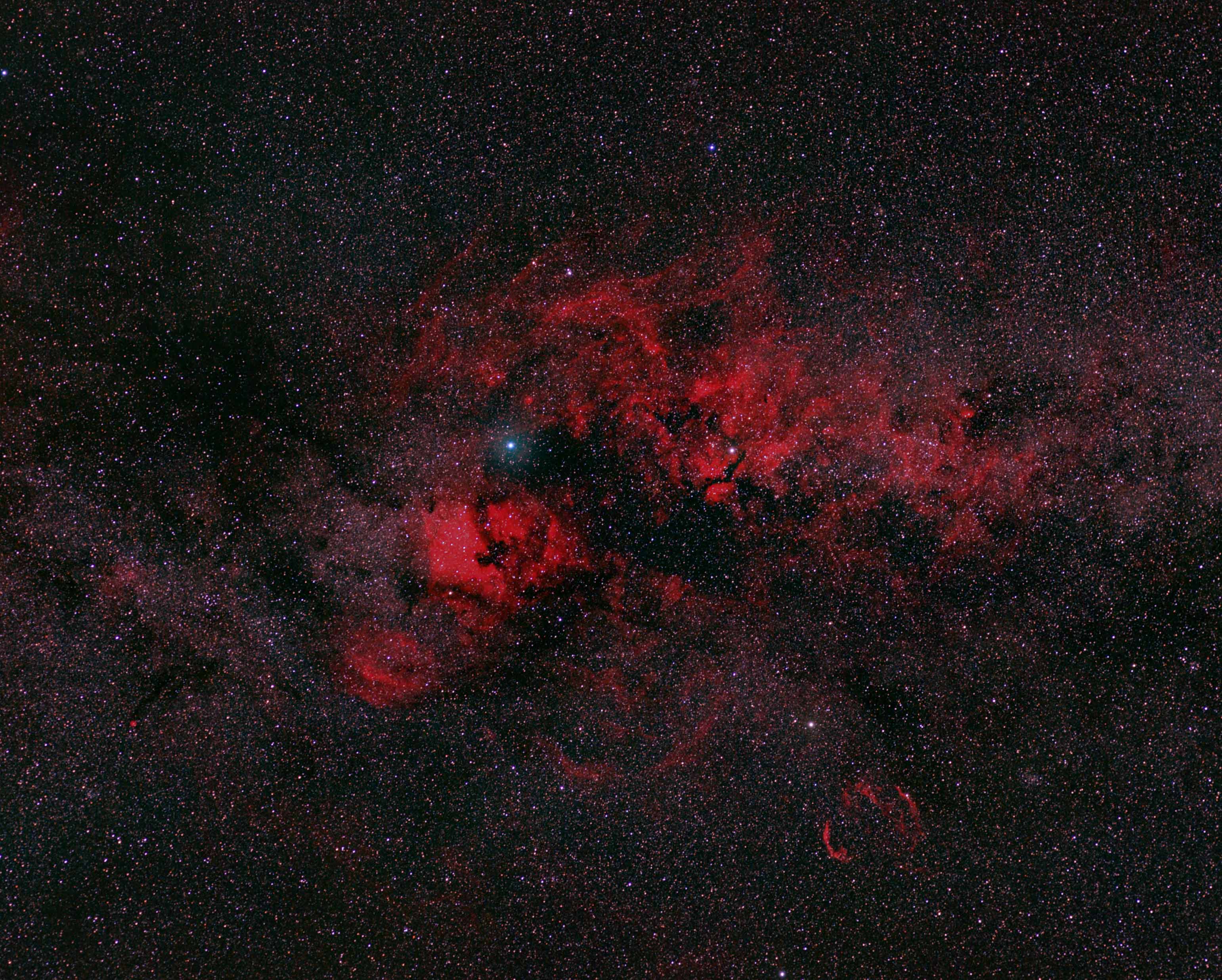 Milky Way in Ha-RVB (Cygnus region)